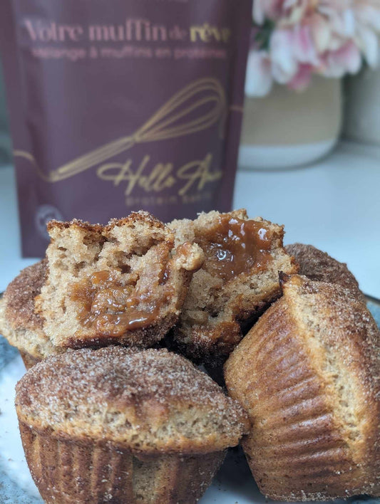 Dulce de leche stuffed Snickerdoodle Muffins