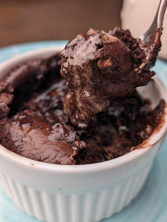 Cadbury Cream Egg Protein Lava Cake