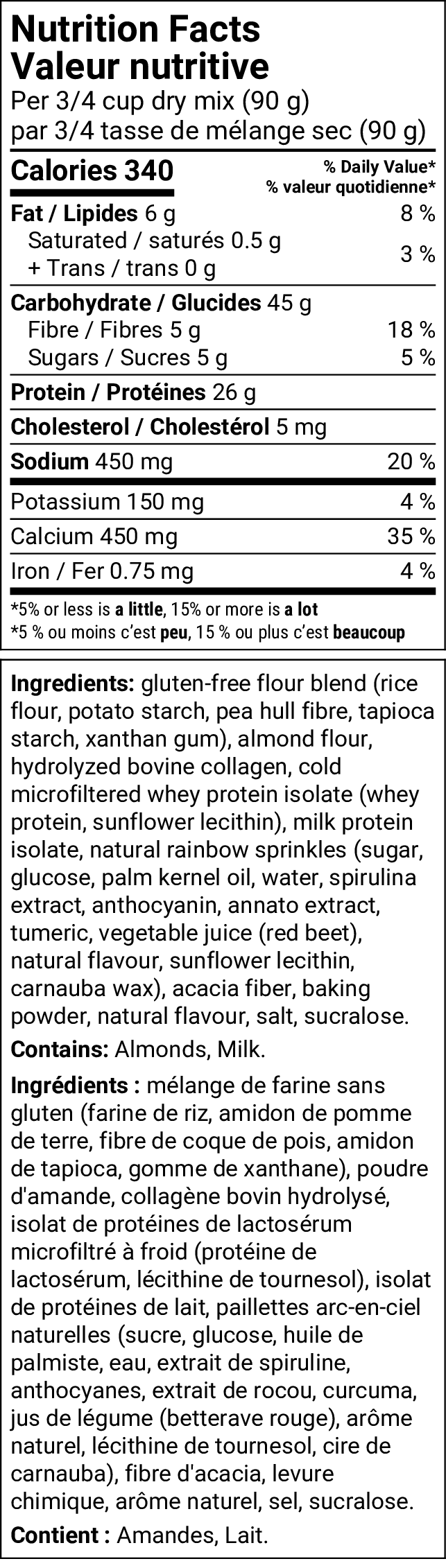 Birthday Cake Protein Pancake/Waffle Mix