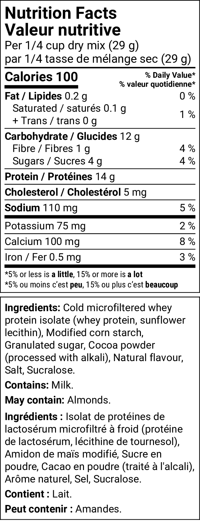 Chocolate Instant Protein Pudding Mix