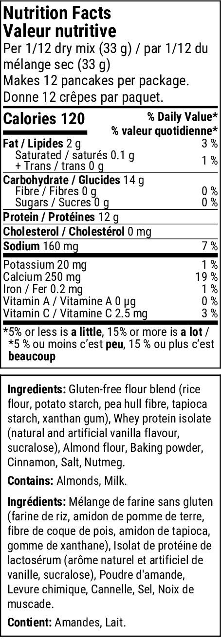 Holiday Spice Protein Pancake/Waffle Mix