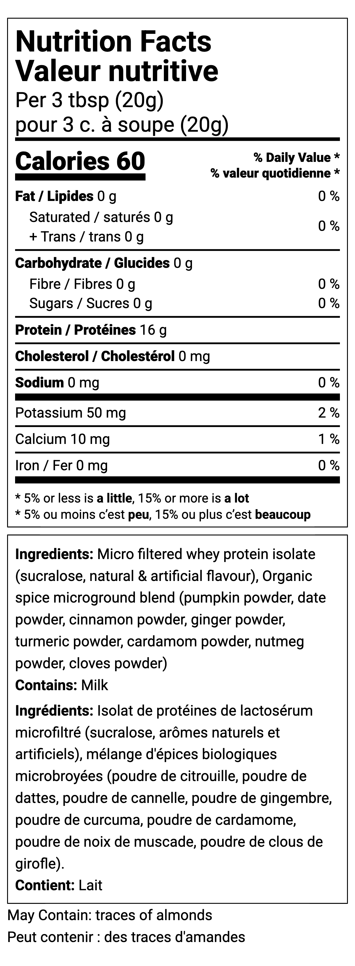 Pumpkin Spice Protein Latte Mix