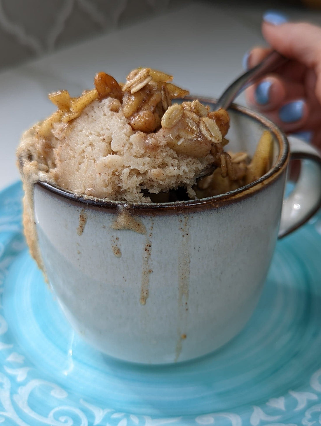 🍏 Apple Pecan Crisp Protein Mug Cake (Yes, for Breakfast)