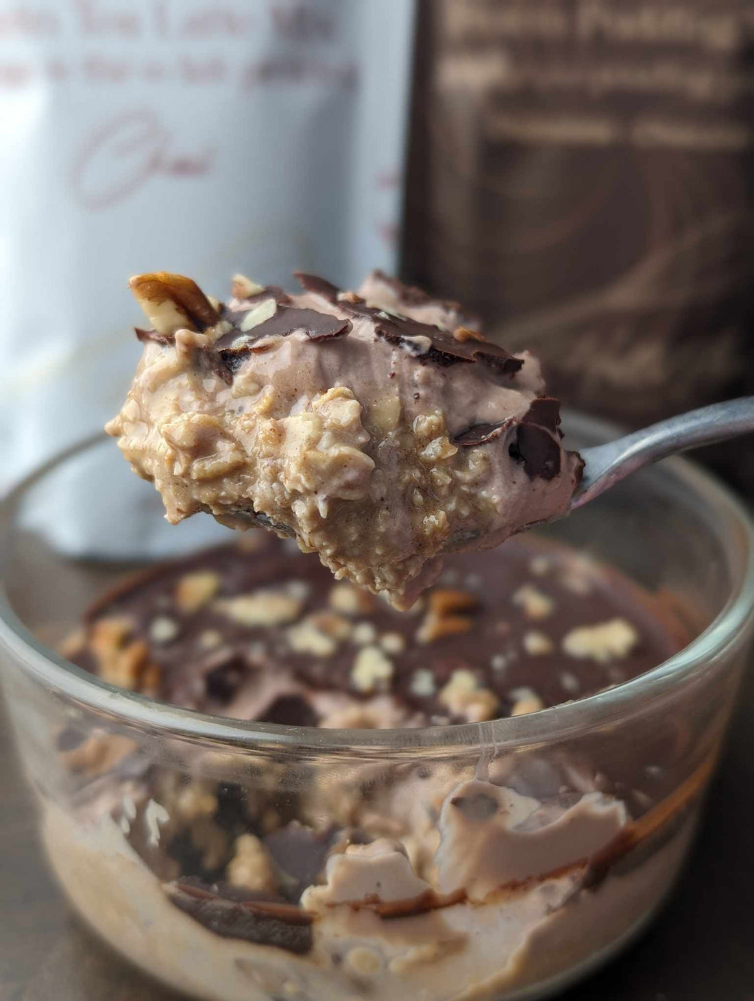 Mexican Hot Chocolate Protein Overnight Oats