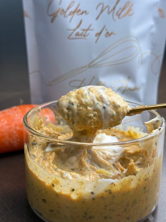 High-Protein Carrot Cake Batter (No-Bake, 5 Minutes, 29g Protein!)