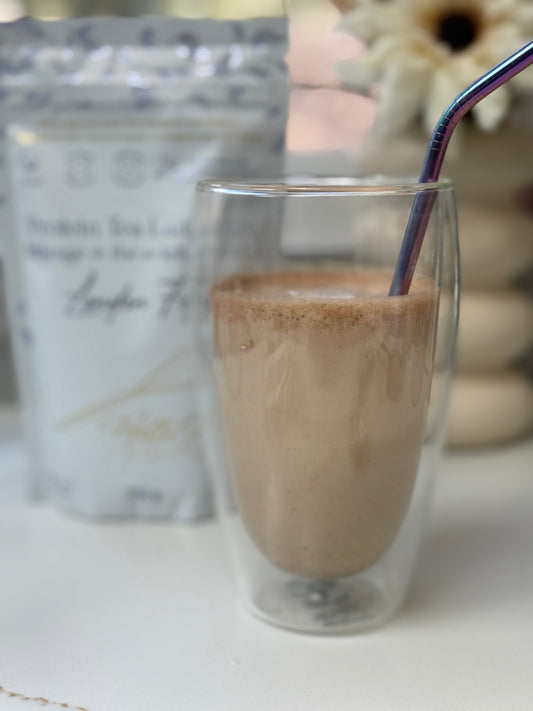 A Fresh Spring Spin on a London Fog Latte: Rose Orange Cold Foam (High-Protein + Iced!)