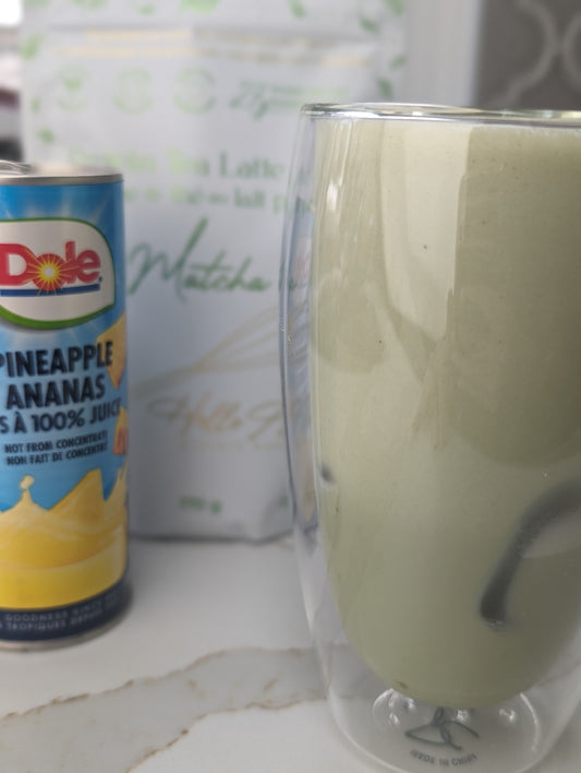 Pineapple Matcha Iced Latte