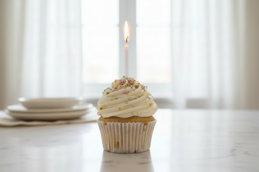 Protein Birthday Cake Muffin