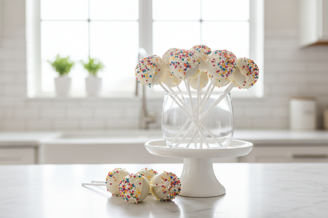 Protein Birthday Cake Cake Pops