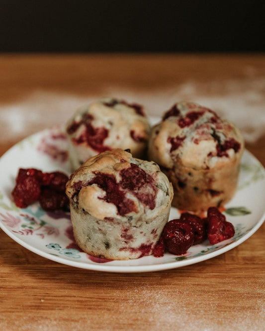 Raspberry Dark Chocolate Muffins