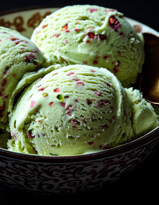 🍵 Matcha Raspberry Protein Ice Cream
