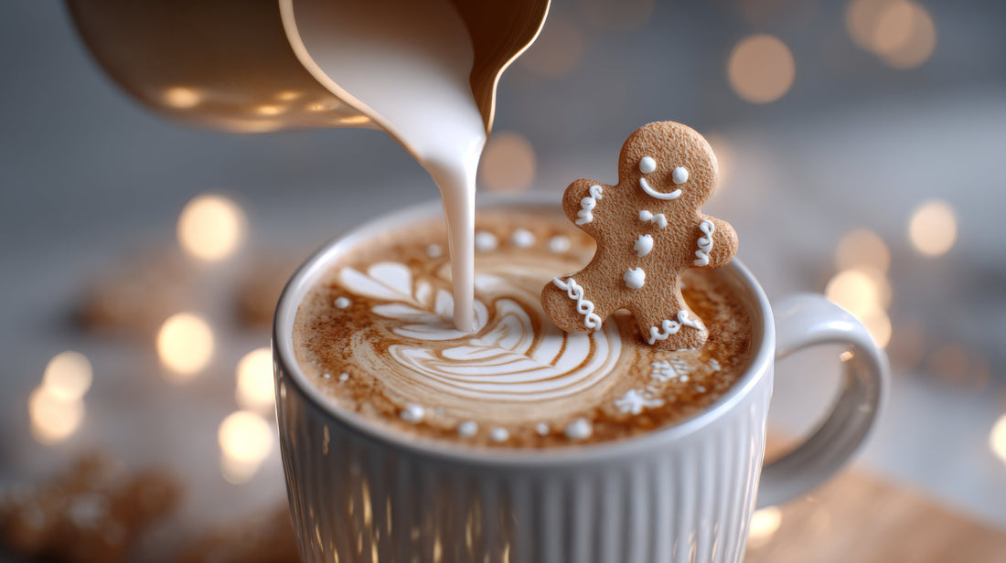 🎄 Cozy Gingerbread Protein Latte — The Midlife-Friendly Holiday Sip