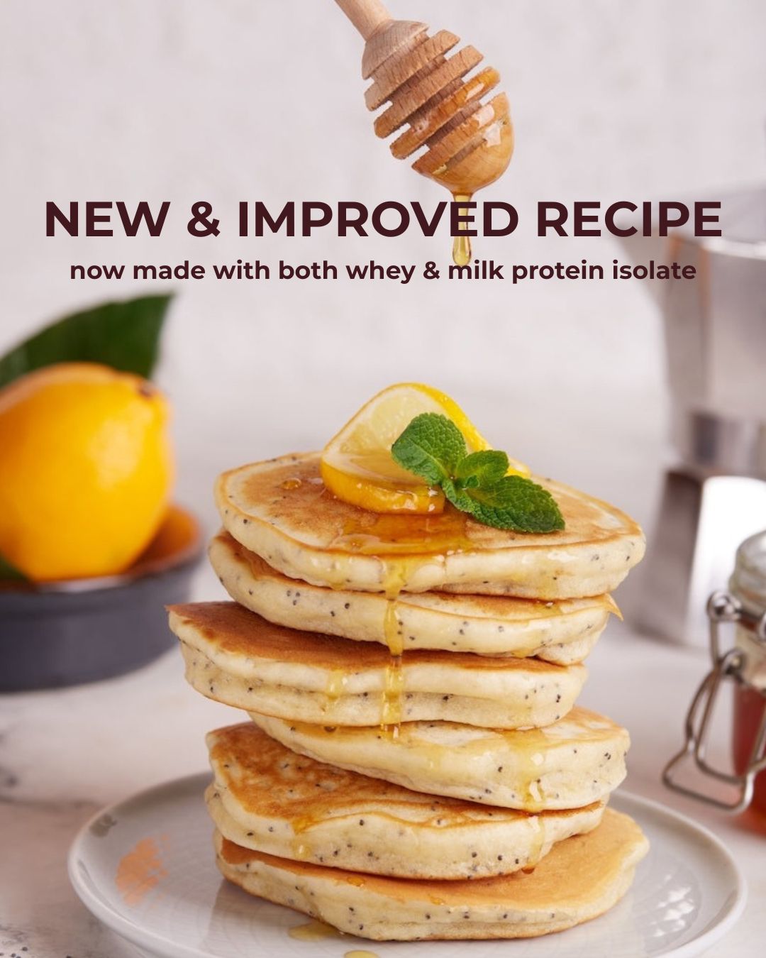 Lemon Poppy Seed Protein Pancake/Waffle Mix