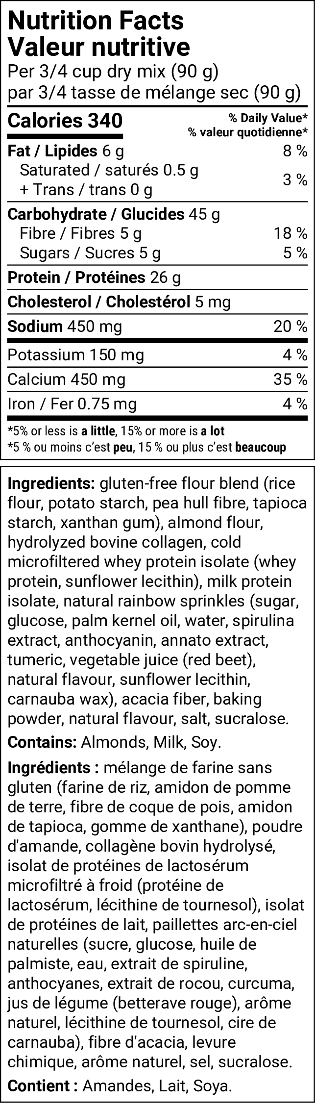 Birthday Cake Protein Pancake/Waffle Mix