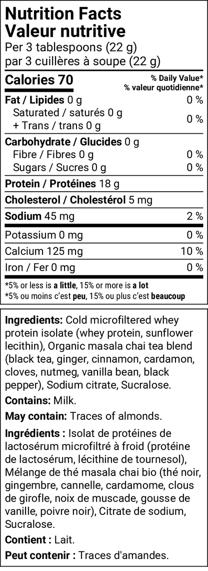 Chai Tea Protein Latte Mix