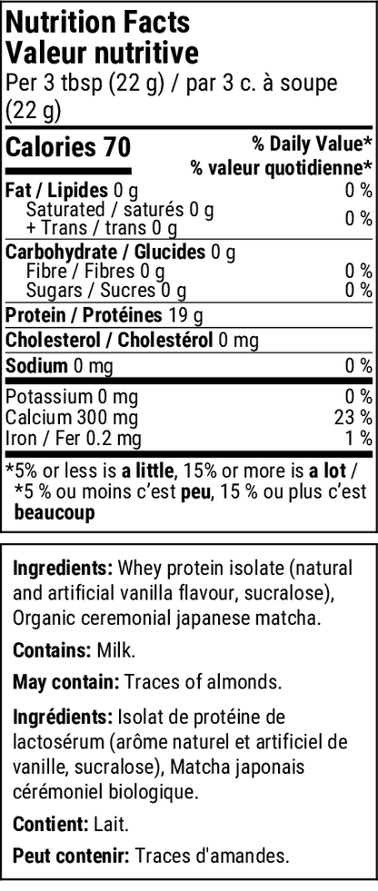 Matcha Protein Latte Mix
