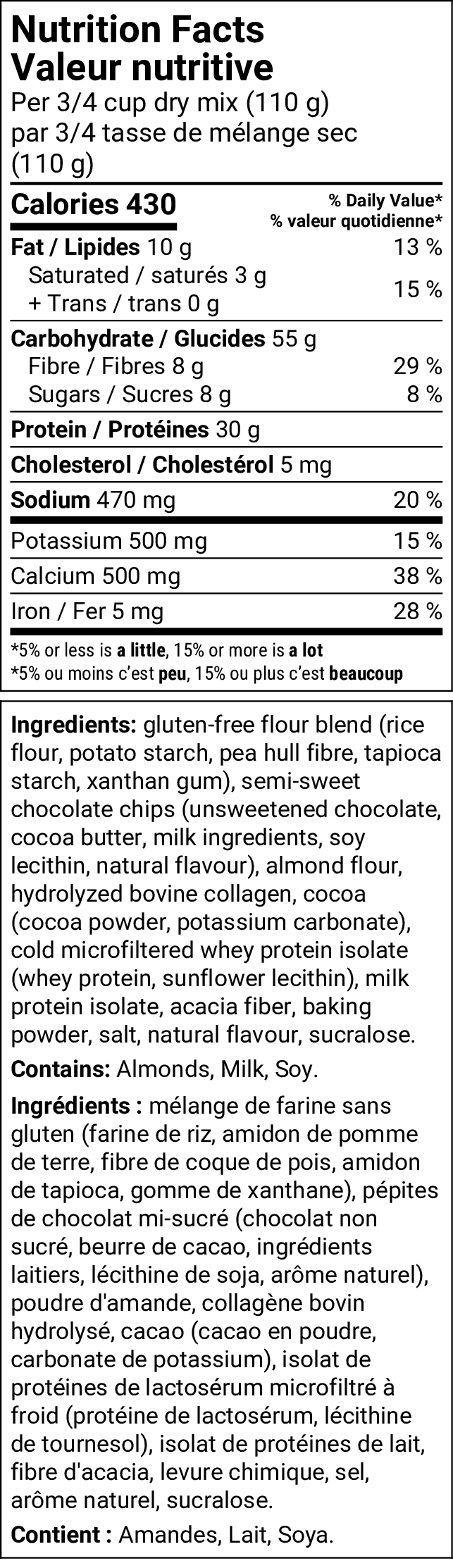Double Chocolate Protein Pancake/Waffle Mix