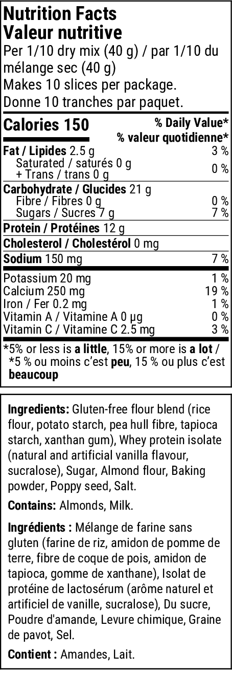 Lemon Poppy Seed Protein Loaf Mix