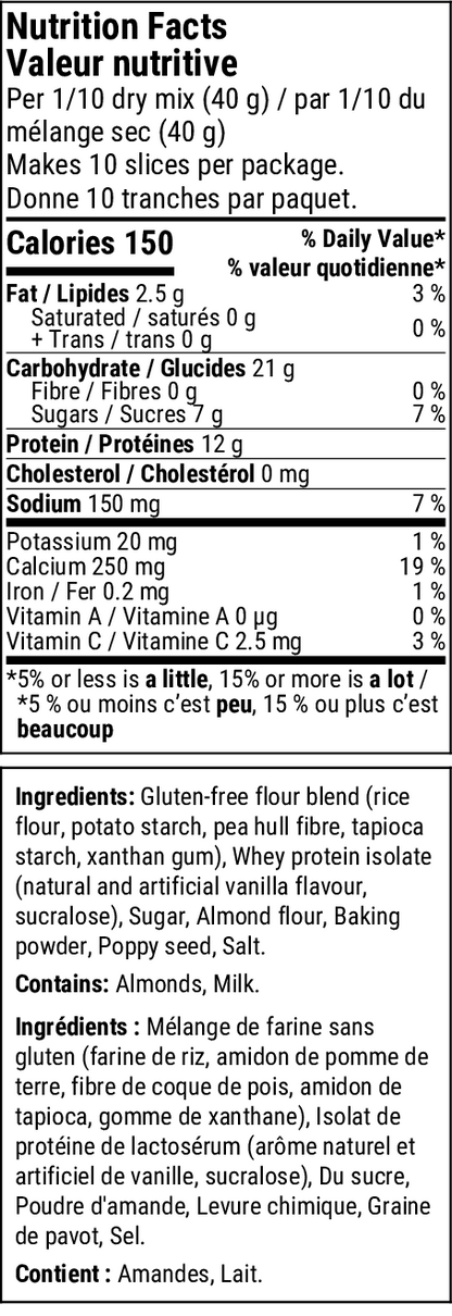 Lemon Poppy Seed Protein Loaf Mix