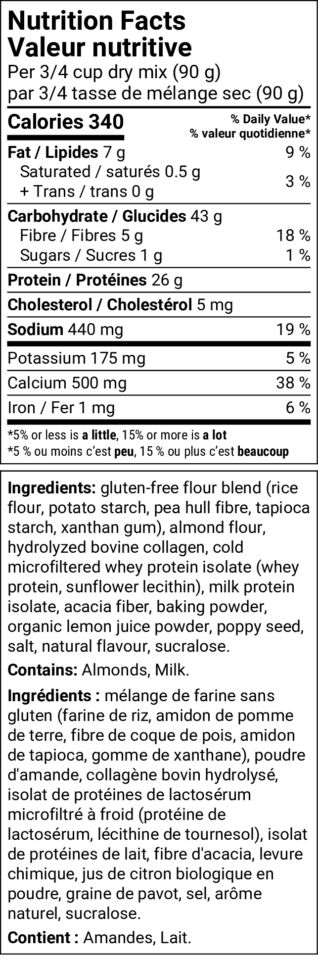 Lemon Poppy Seed Protein Pancake/Waffle Mix