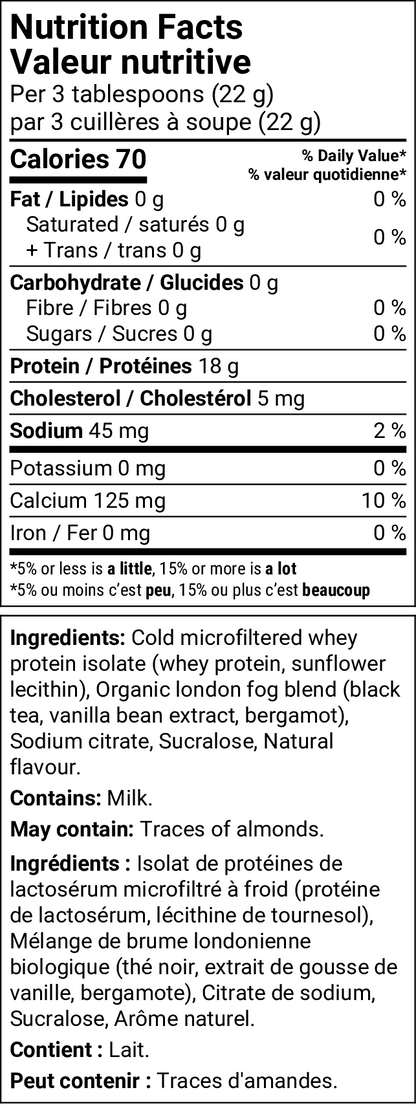 London Fog Protein Latte Mix
