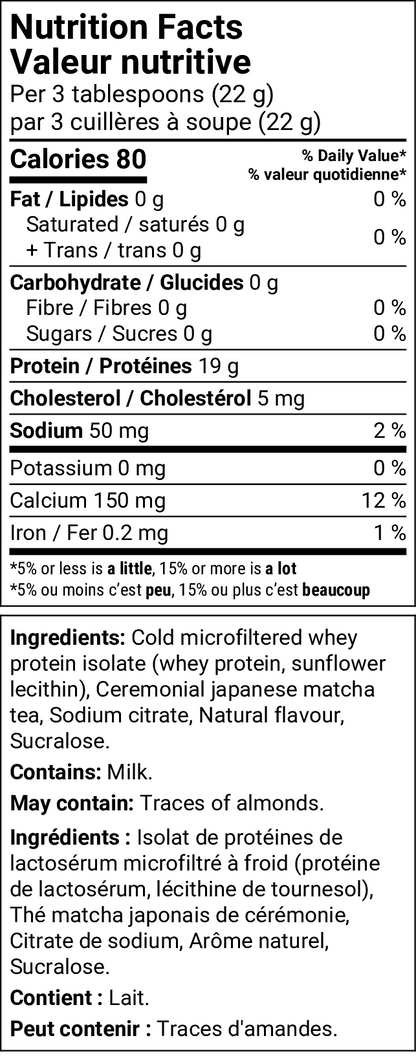 Matcha Protein Latte Mix