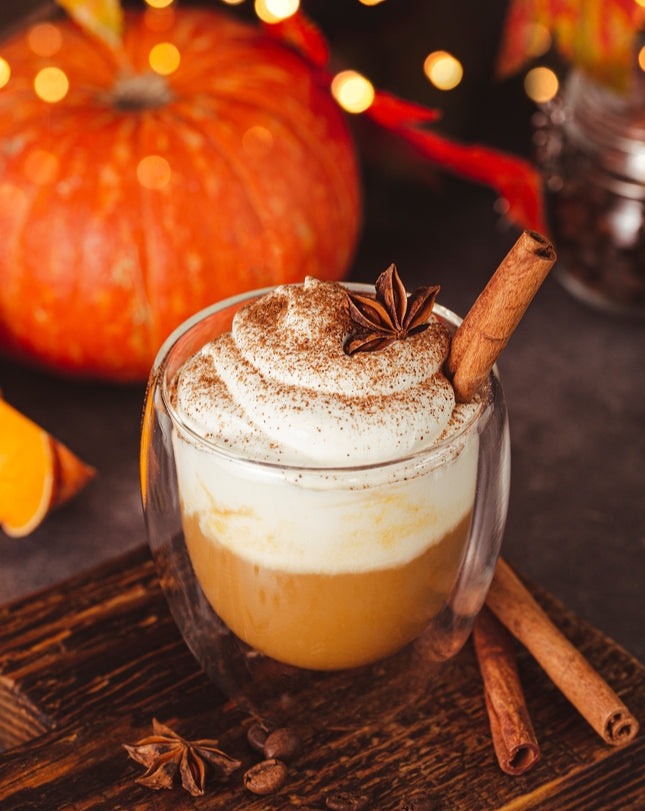 Pumpkin spice protein latte