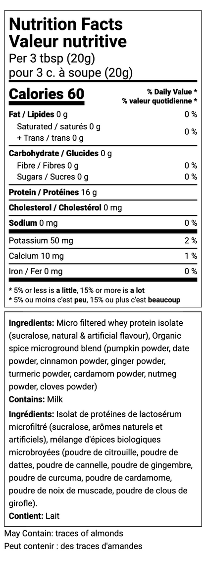 Pumpkin Spice Protein Latte Mix