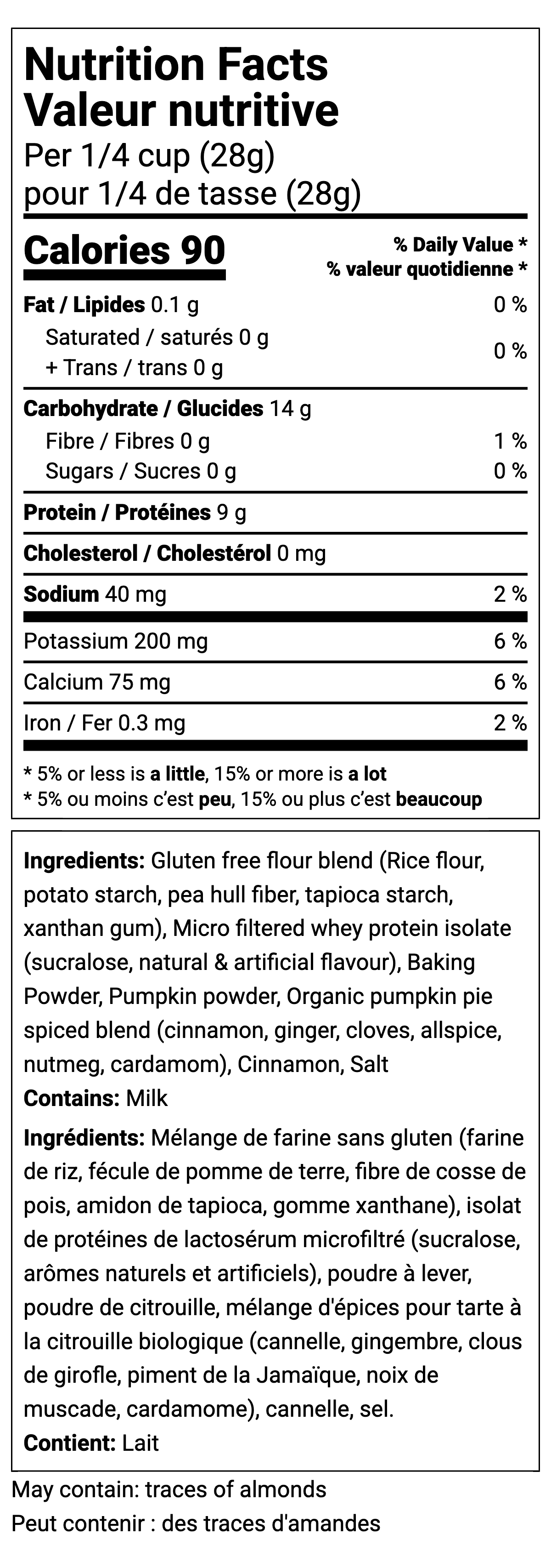 Pumpkin Spice Protein Pancake/Waffle Mix