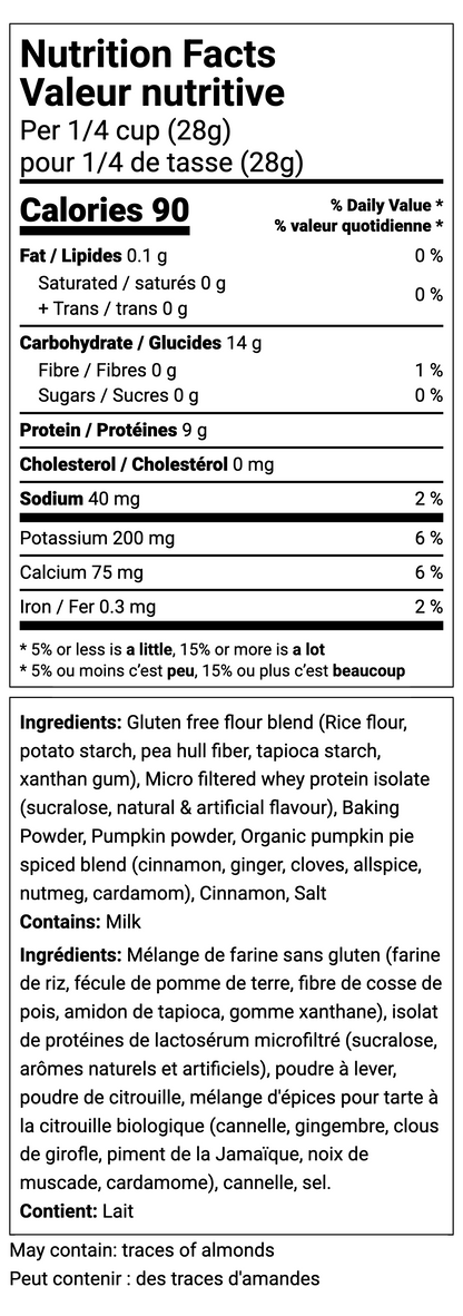 Pumpkin Spice Protein Pancake/Waffle Mix
