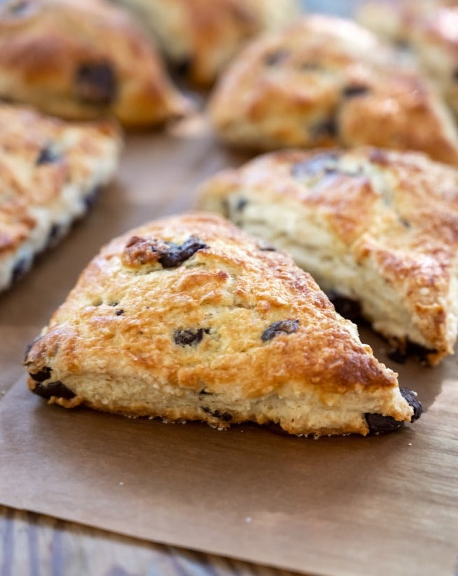 Scone with chocolate chips