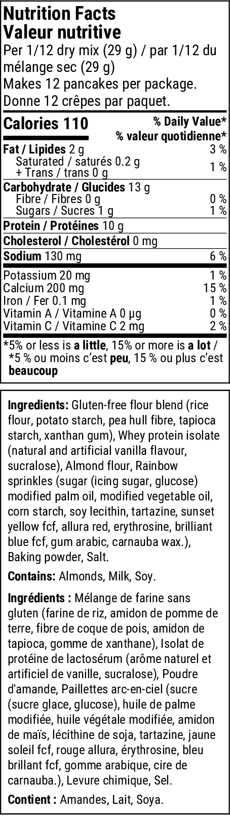 Birthday Cake Protein Pancake/Waffle Mix