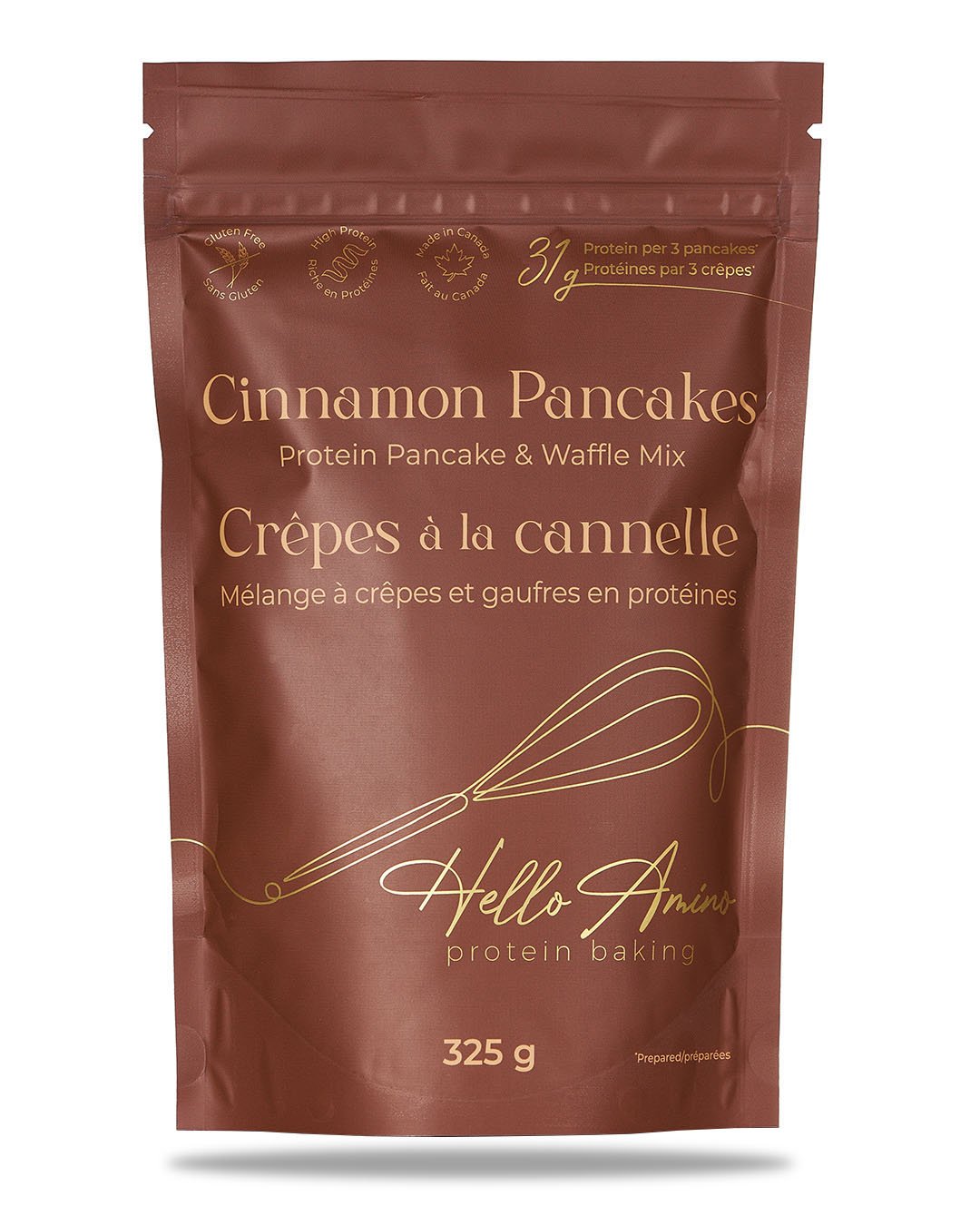 CINNAMON PROTEIN PANCAKE / WAFFLE MIX - HelloAmino