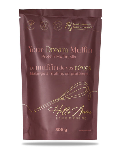 YOUR DREAM PROTEIN MUFFIN BAKING MIX - HelloAmino